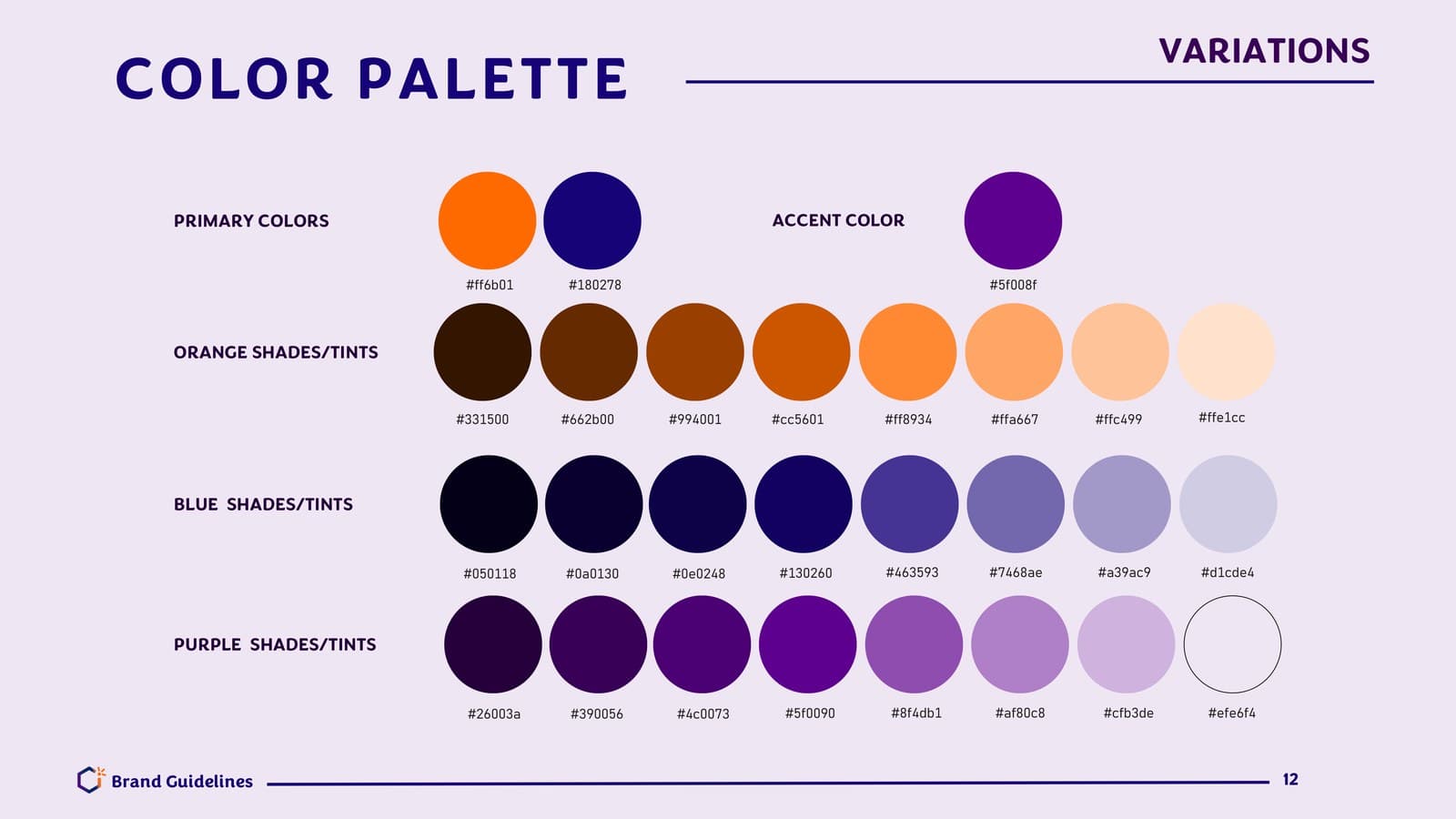 IgniteB2B brand color palette